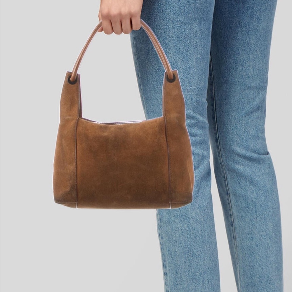 Gucci Vintage Suede Hobo Handbag